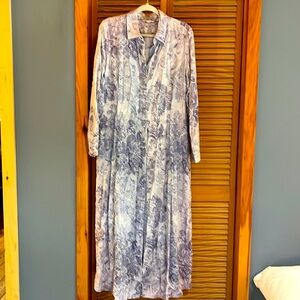 Soft surroundings dress with floral pattern.